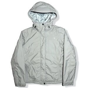 The North Face Women's Light Gray Hooded Ski Jacket
